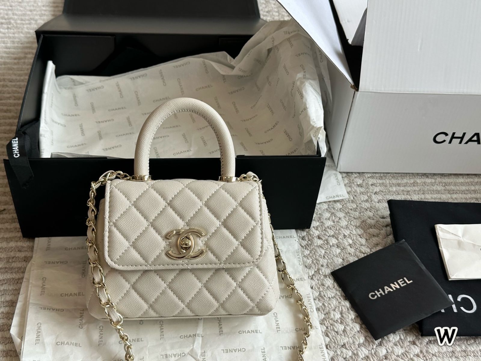 【今日特価】Chanel 23P Coco Handle Handbag / シャネル 23P ココハンドル ハンドバッグ-WTO輸入1