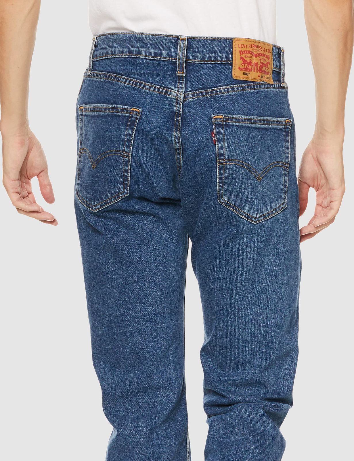 [リーバイス] ジーンズ 505T レギュラーストレート T3 メンズ 00505-1454 US W36 L32 [00505-1454 STONEWASH STRETCH] [W36 / L32]
