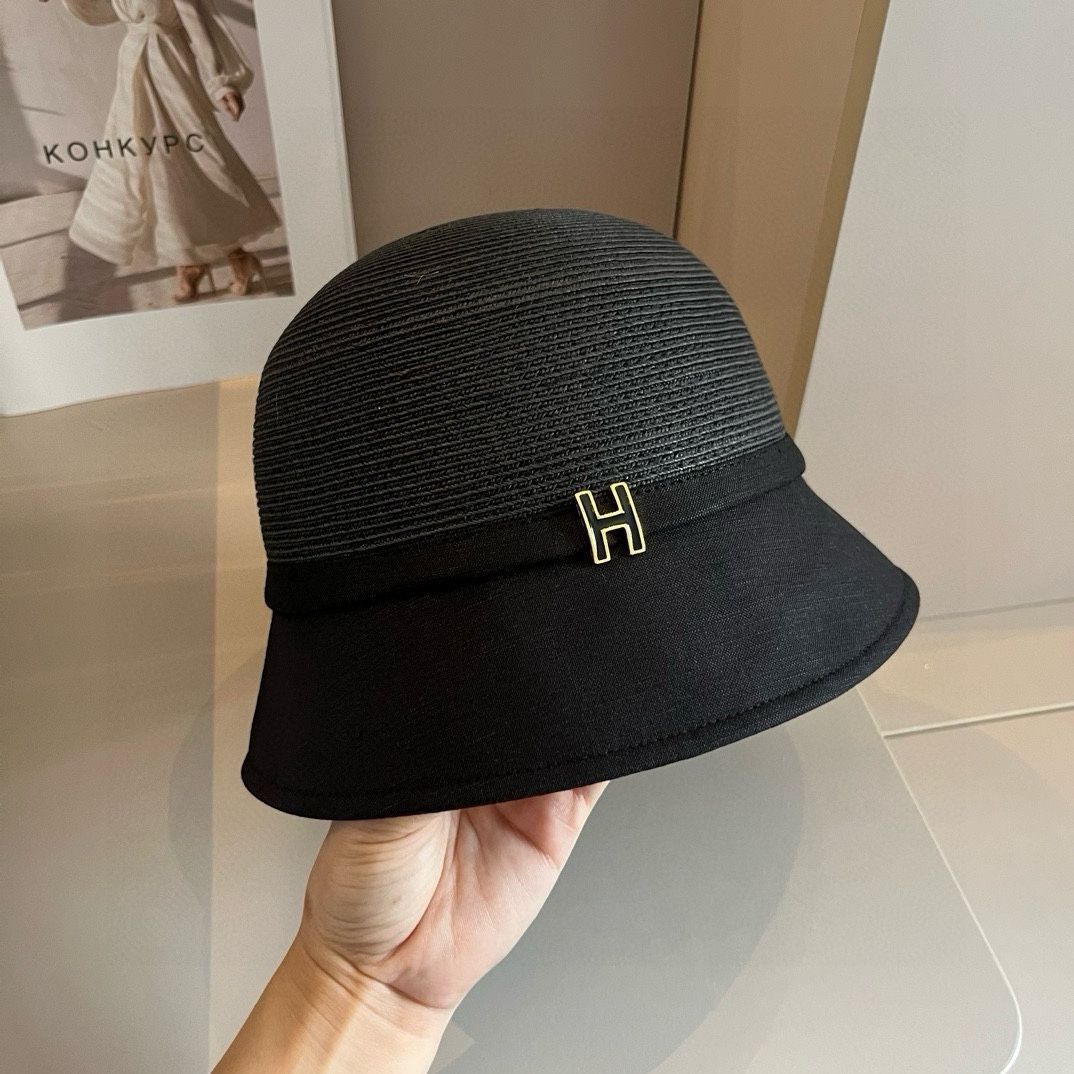 Dior（ディオール） 新モデルのストローハット、アニマルプリントがミックスされた日除け用ストローハット、頭囲 57cm -WTO輸入