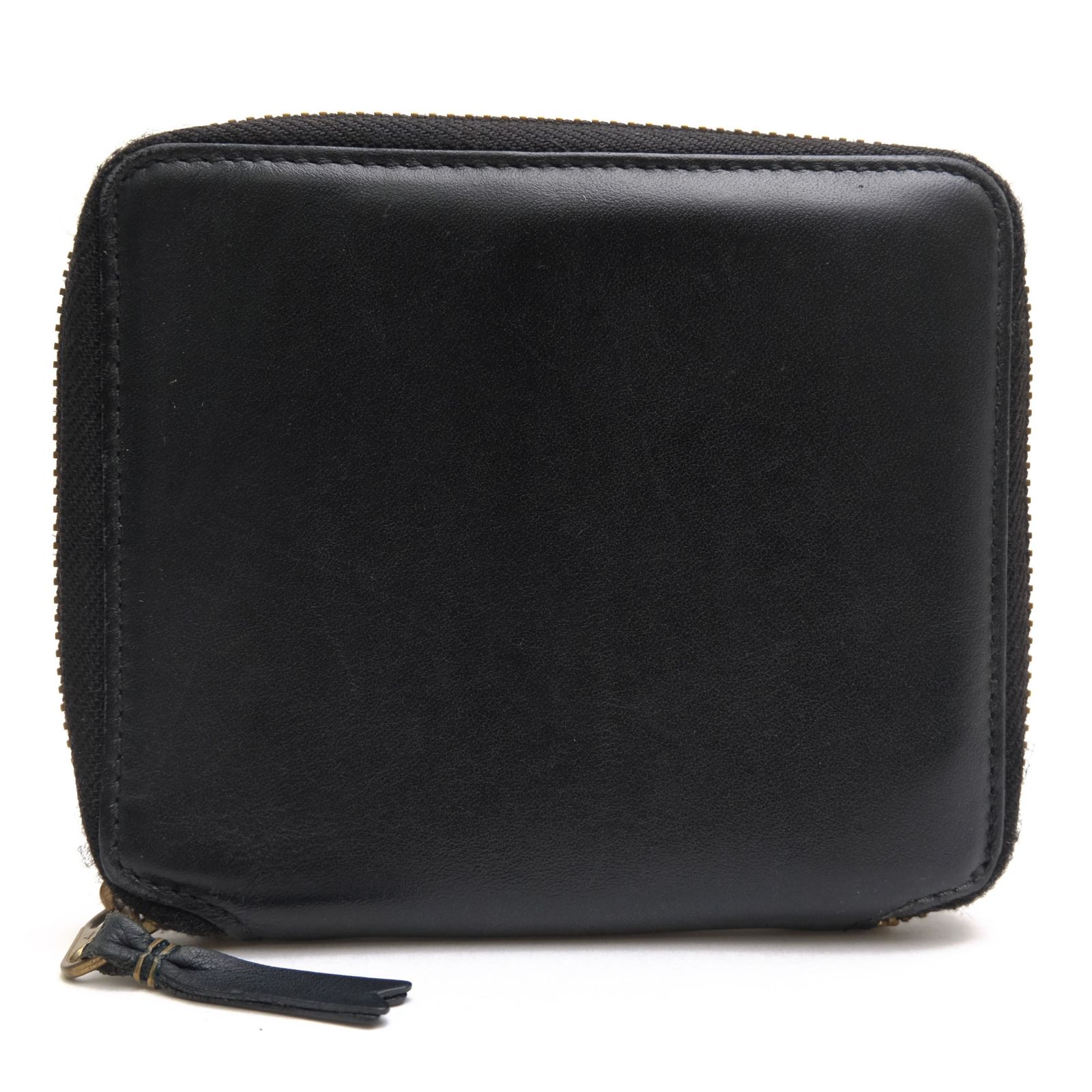 コムデギャルソン／COMME des GARCONS 財布 ウォレット メンズ 男性 男性用 レザー 革 本革 ブラック 黒 SA2100 CLASSIC PLAIN ユニセックス ラウンドジップ ラウンドファスナー 二つ折り 小銭入れあり