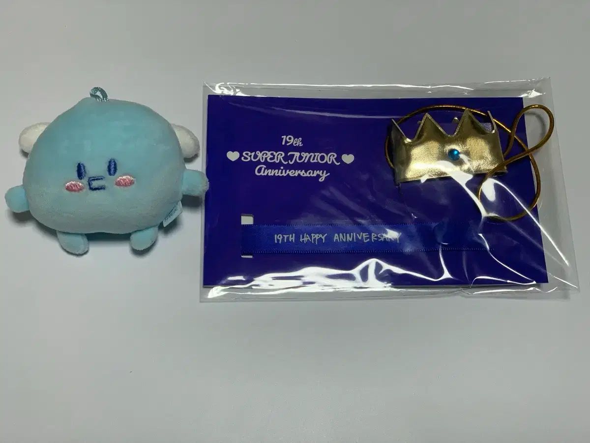 SUPER JUNIOR(スーパージュニア) ウニョク(EUNHYUK) 19周年 ギャザーバッグ ぬいぐるみ キーホルダー + アクセサリー