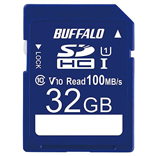 バッファロー SDカード 32GB 100MB/s UHS-1 スピードクラス1 VideoSpeedClass10 IPX7 Full HD データ復旧サービス対応 RSDC-032U11HA/Nt 2d5abd4b