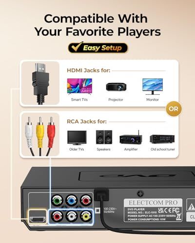 DVD プレーヤー HDMI, すべての地域を再生できる DVD プレーヤー, 高齢者向けのシンプルな DVD プレーヤー, ホーム ステレオ システム用 CD DVDプレーヤー, HDMI および RCA ケーブル付属t eeafdebc DVD プレーヤー HDMI, すべての地域を再生できる DVD プレーヤー, 高齢者向けのシンプルな DVD プレーヤー, ホーム ステレオ システム用 CD DVDプレーヤー, HDMI および RCA ケーブル付属t eeafdebc
