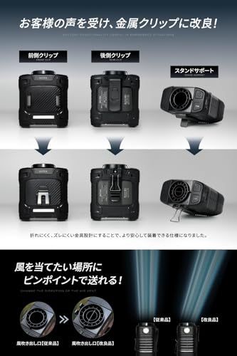 Excitech【ゴゴスマで紹介・熱中症予防管理者監修】 腰掛け扇風機 ベルトファン 日本企業企画 フロア扇風機 携帯扇風機 強力 クリップ式 【最大26.5時間稼働×風量3段階調整】父の日 ギフト プレゼントma 29376212