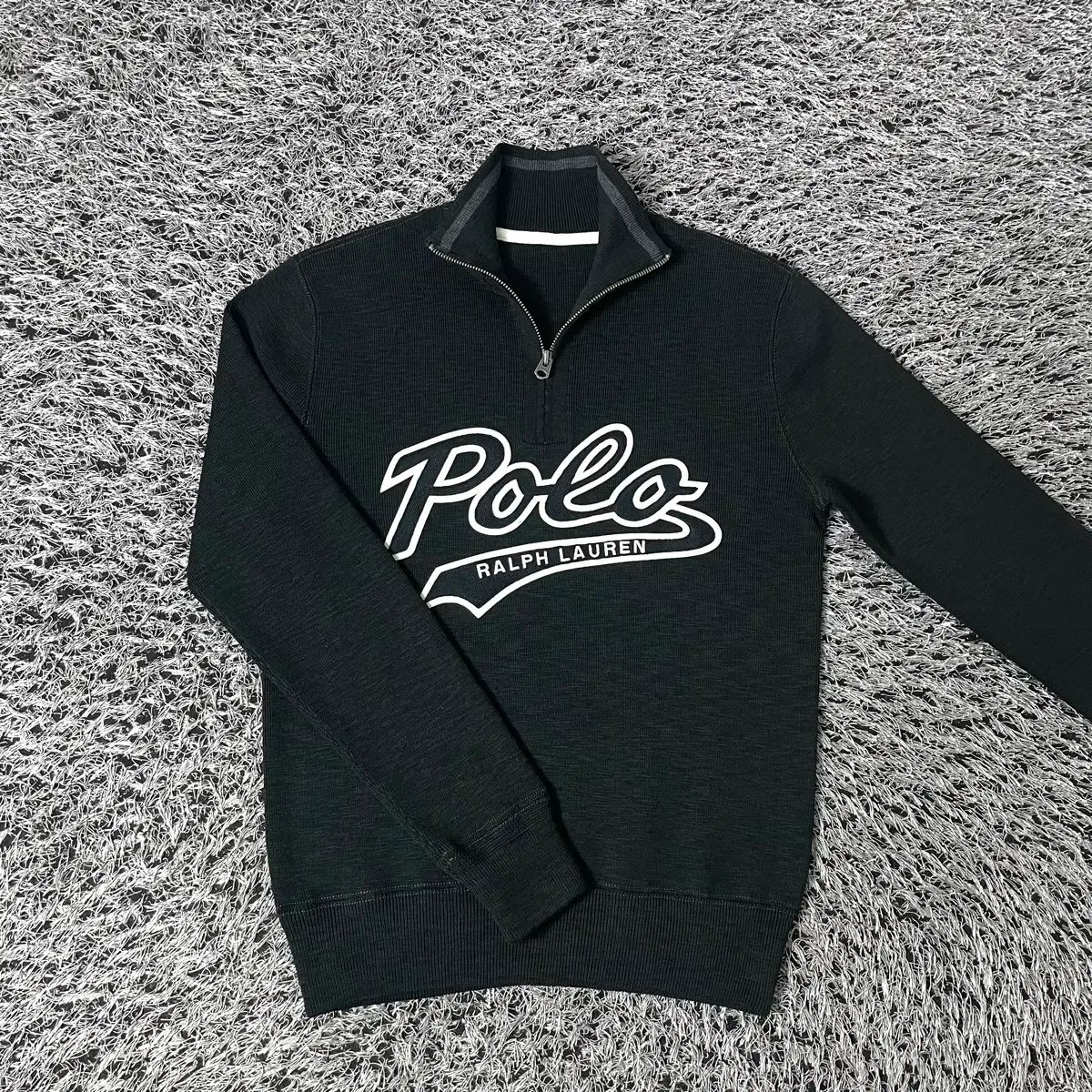 POLO ポロ ラルフローレン コットン ニット ハーフジップ Tシャツ