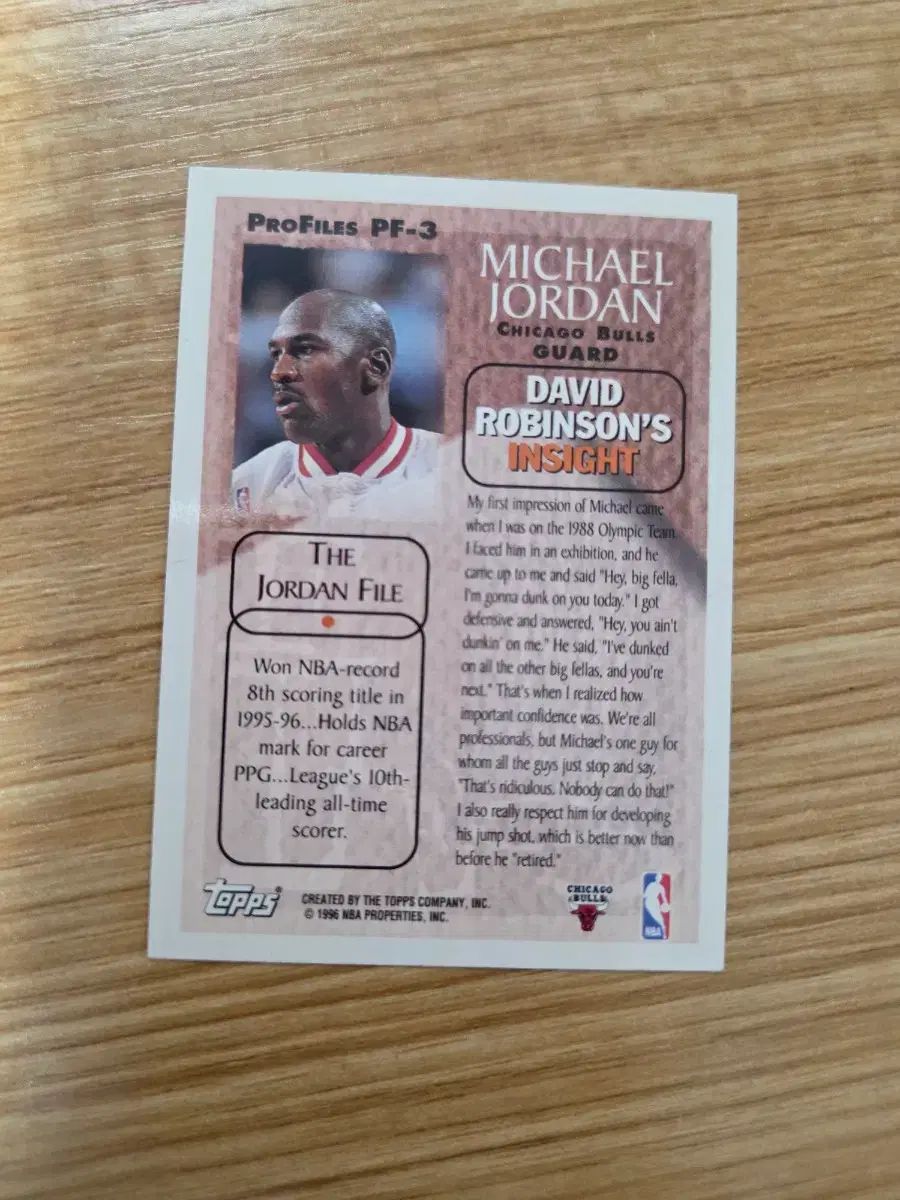 nba トップス プロフィール マイケル ジョーダン バスケット カード nba トップス プロフィール マイケル ジョーダン バスケット カード