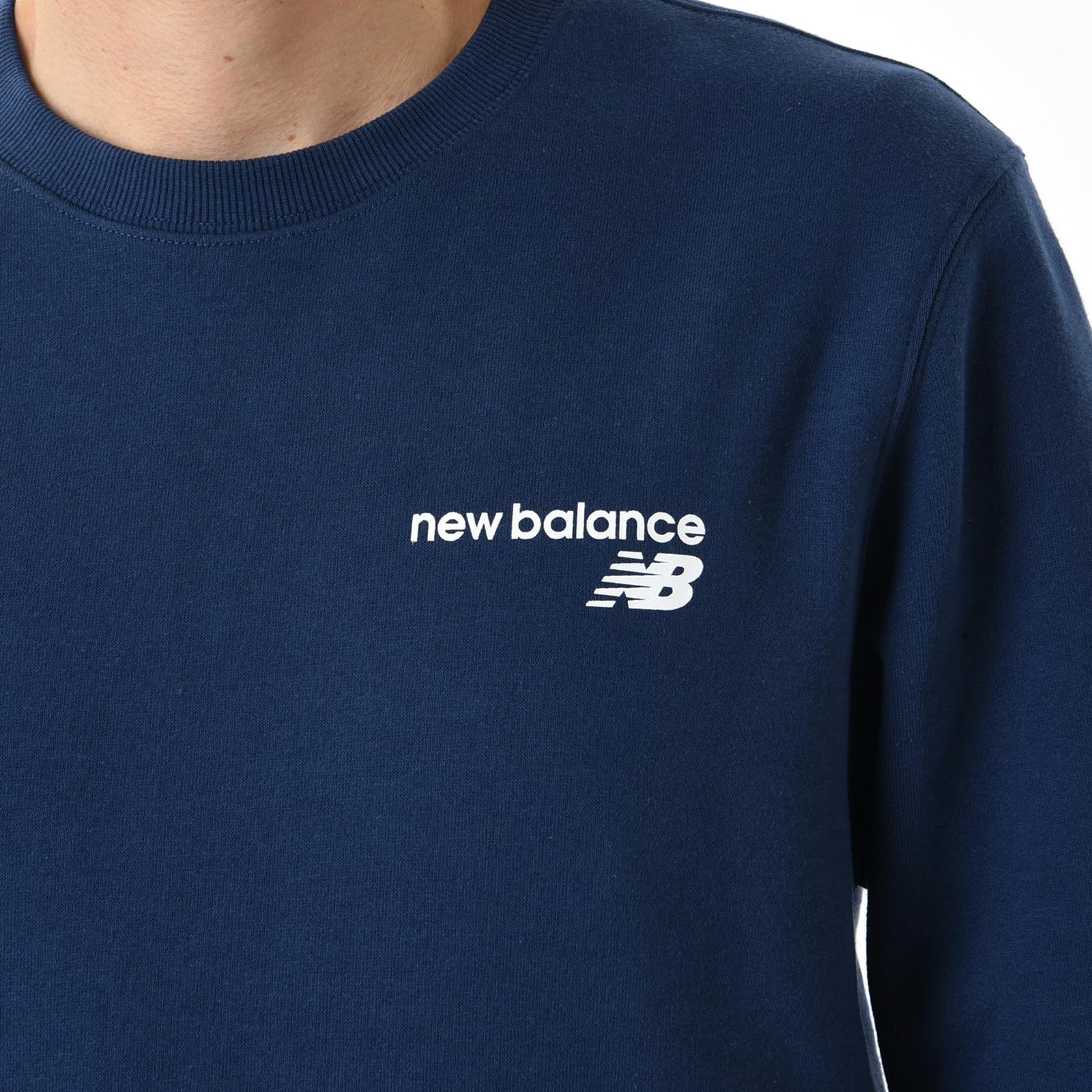 [ニューバランス] メンズ Core フリースクルー (MT03911) スウェット 裏起毛 トレーナー NNY(NBネイビー) M [NNY(NBネイビー)] [Free Size]