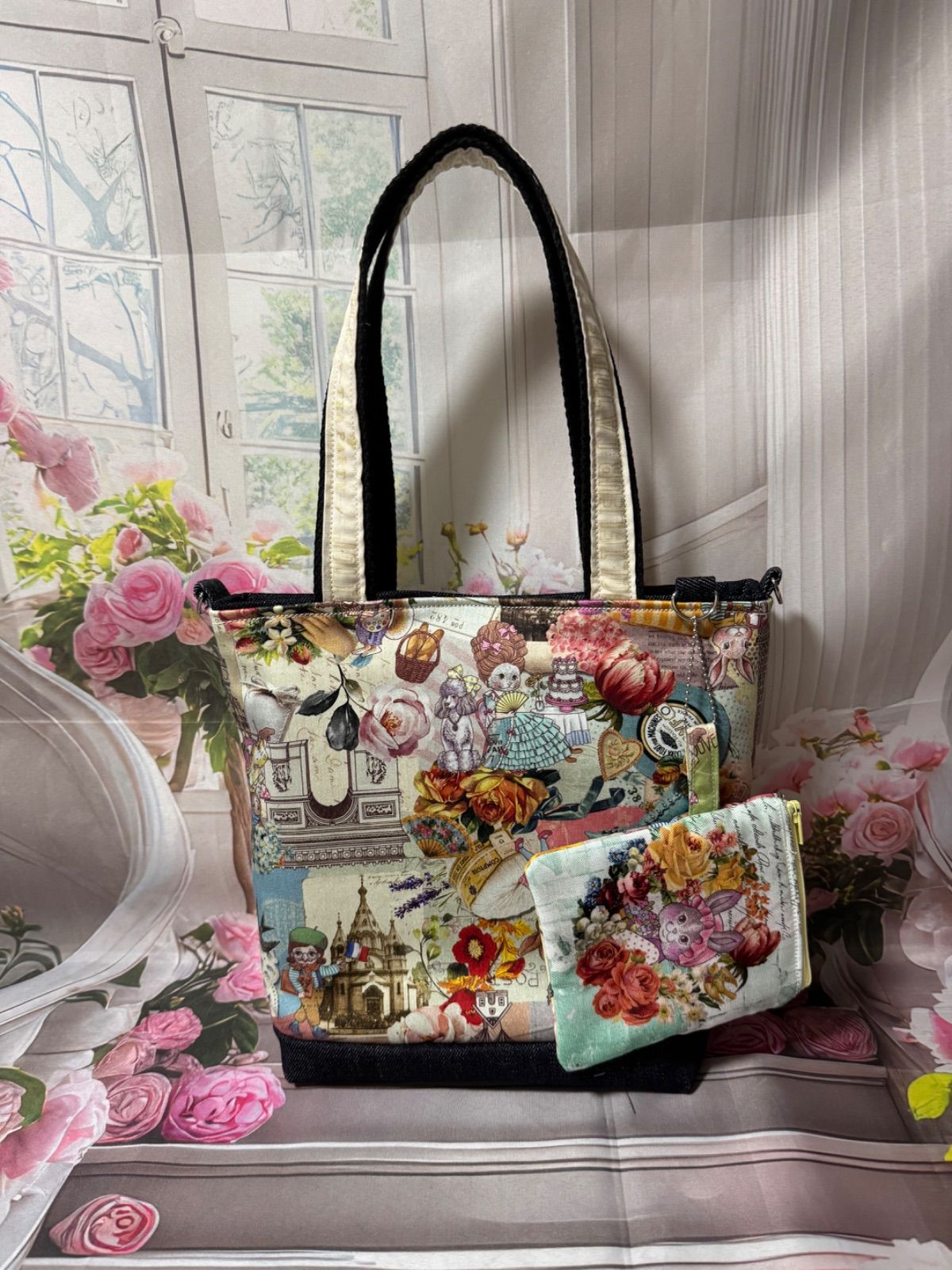 トートバッグ＆ミニポーチ（ボンボヤージュ）ジョリーフルール - メルカリ