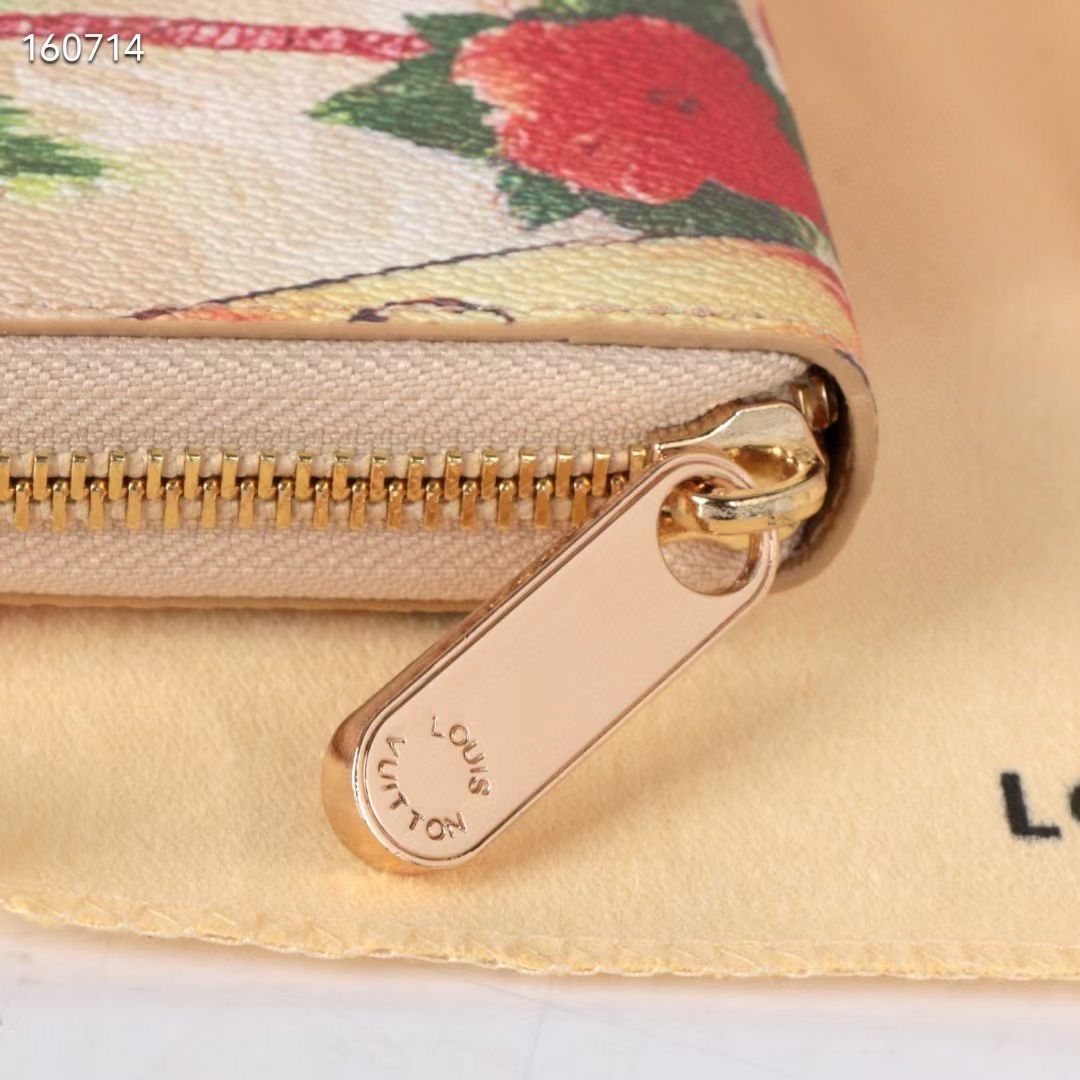 LVルイ・ヴィトン／限定ウォレット「ジビ・ウォーレット」、モノグラムキャンバスにルイ・ヴィトンのかわいいマスコット「ヴィヴィアン」のイラストをプリント[本日特価|新品未使用品]