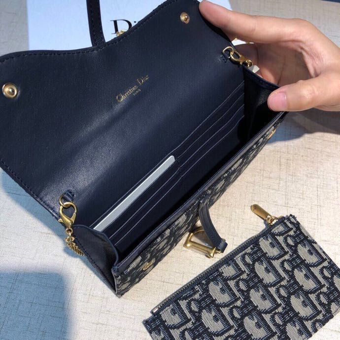 Diorの新作財布、財布、銀行カードバッグ、肩掛け可能[本日特価|新品未使用品]