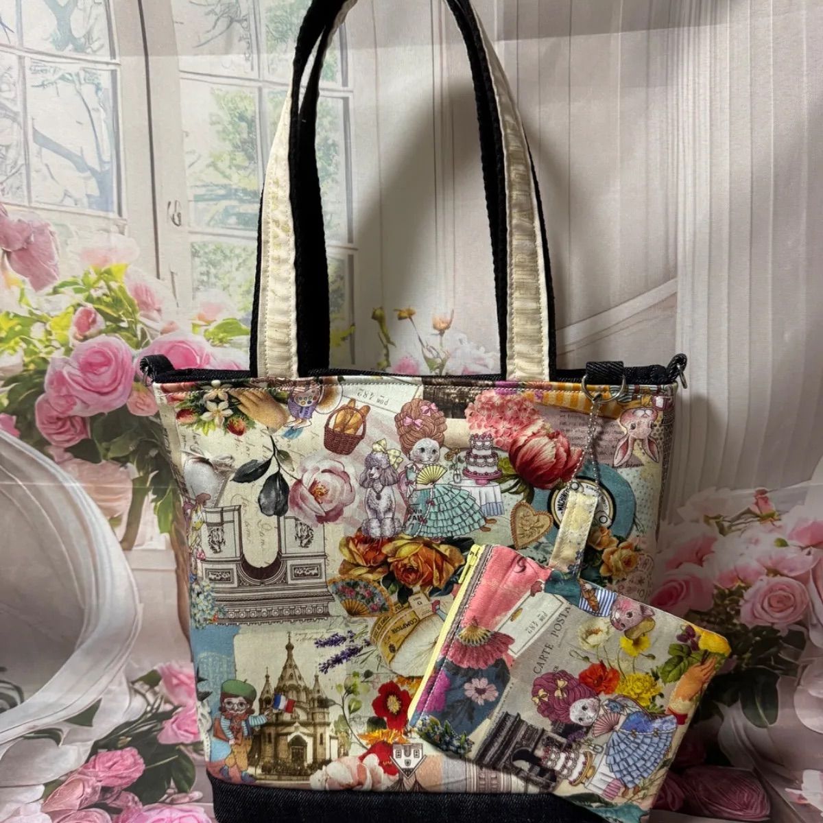トートバッグ＆ミニポーチ（ボンボヤージュ）ジョリーフルール - メルカリ