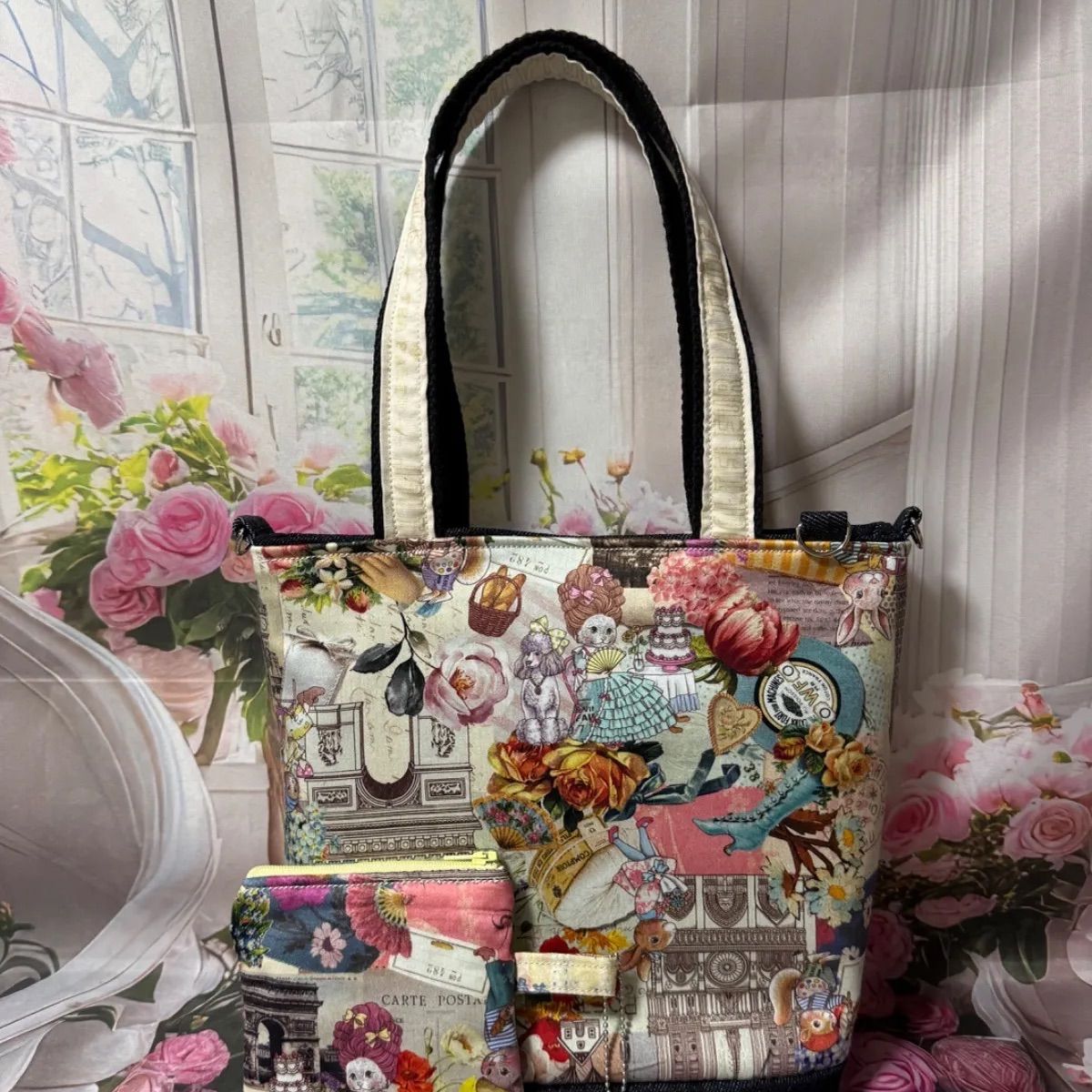 トートバッグ＆ミニポーチ（ボンボヤージュ）ジョリーフルール - メルカリ