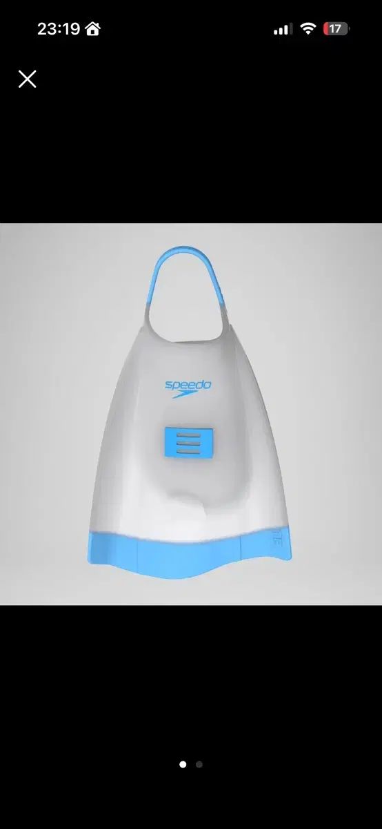 SPEEDO SPEEDO（スピード） DMC エリート キャンディー ショートスイムフィン ブルー グレー M 新品