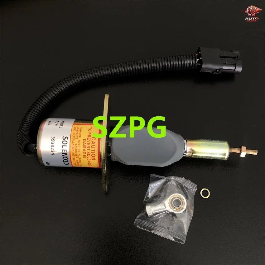 24V エンジン燃料遮断ソレノイドバルブ 3930234 カミンズ 6CT 8.3 コマツ 24V エンジン燃料遮断ソレノイドバルブ 3930234 カミンズ 6CT 8.3 コマツ