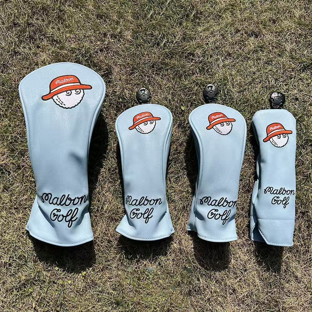 マルボンゴルフ Malbon ヘッドカバー 4個セット マルボン