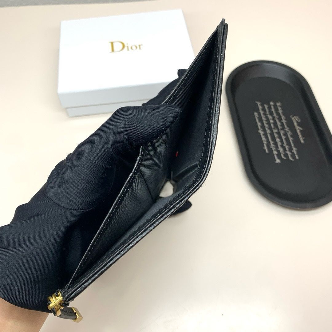 【本日限定】?Dior 最新モデル 3864 マルチカードケース ? 高級PVC＆本革のコンパクトデザイン[本日特価|新品未使用品]