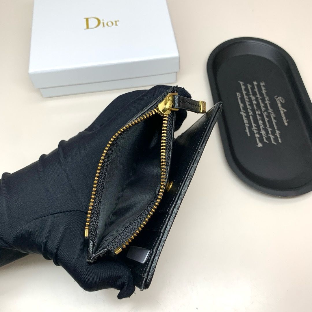 【本日限定】?Dior 最新モデル 3864 マルチカードケース ? 高級PVC＆本革のコンパクトデザイン[本日特価|新品未使用品]