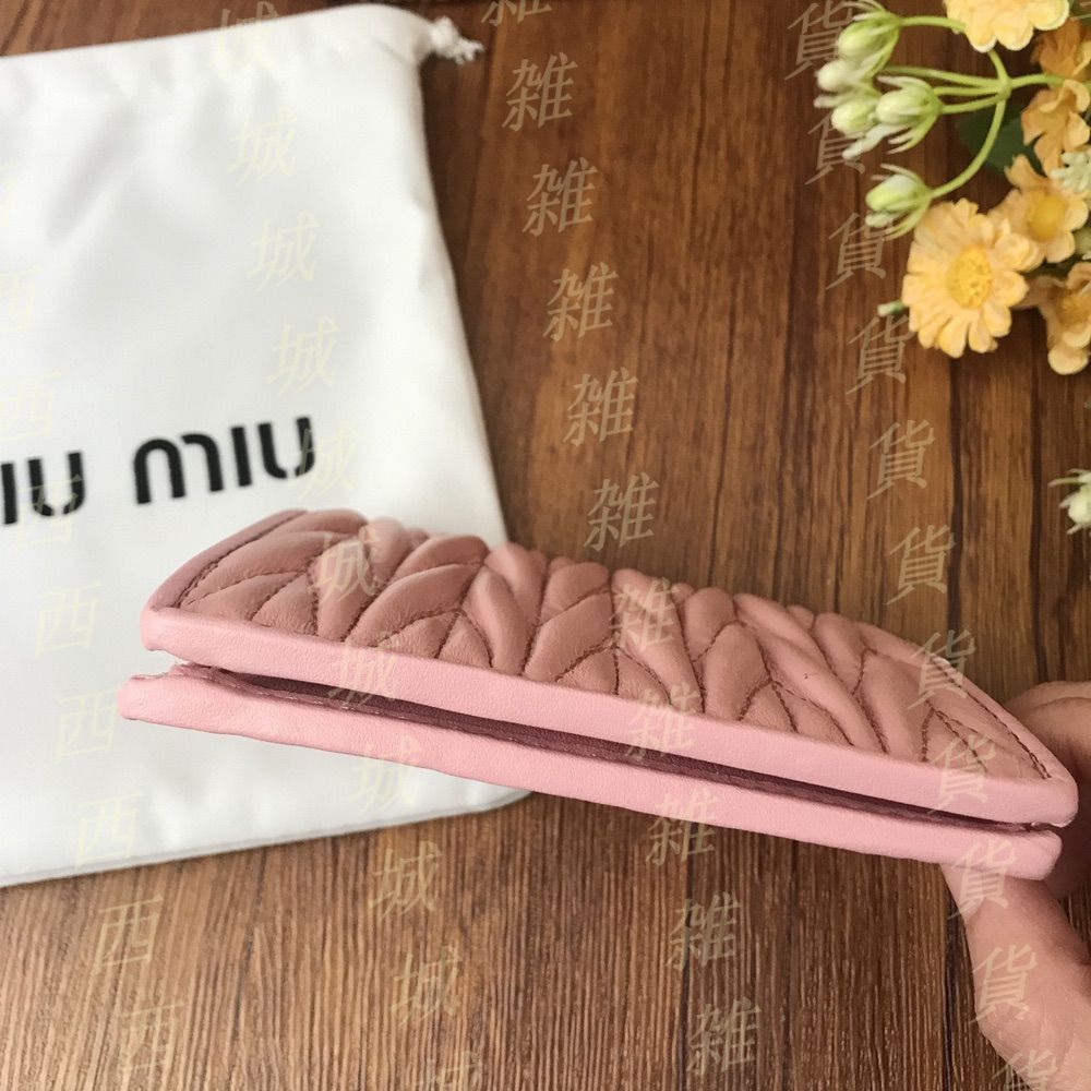 MIUMIU 折り財布 マテラッセ ピンク[本日特価|新品未使用品]-MM輸入