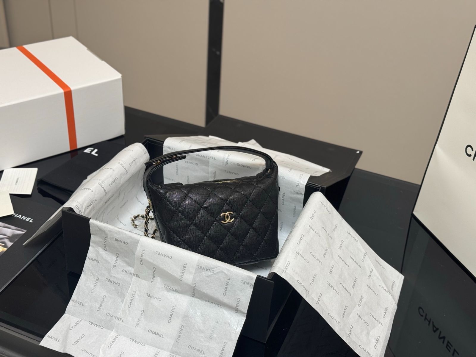 【今日特価】Chanel Bento Hobo Bag・シャネル 弁当箱 ホーボーバッグ-WTO輸入3