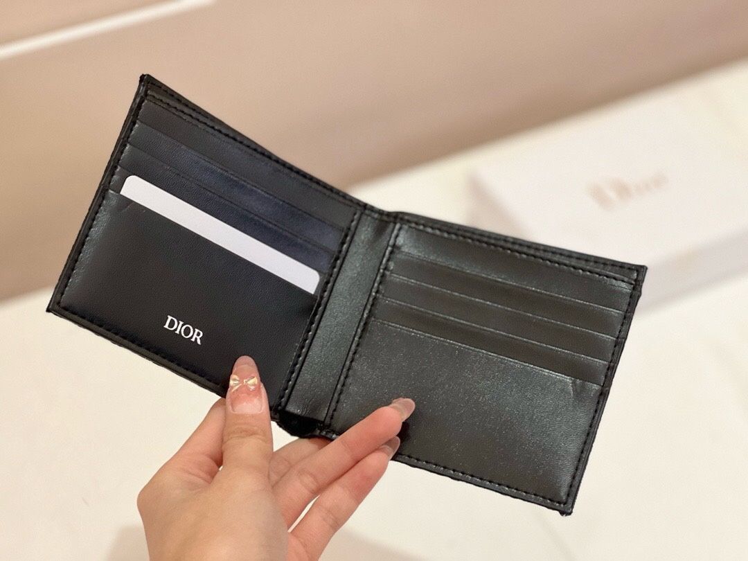 Diorウォレット/財布、クレジットカードスロットと収納紙幣、両用パスケース財布[本日特価|新品未使用品]