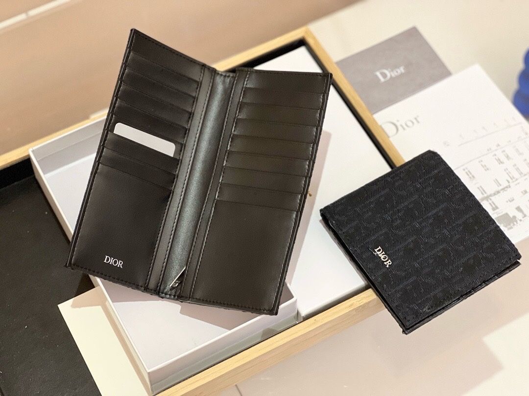 Diorウォレット/財布、クレジットカードスロットと収納紙幣、両用パスケース財布[本日特価|新品未使用品]