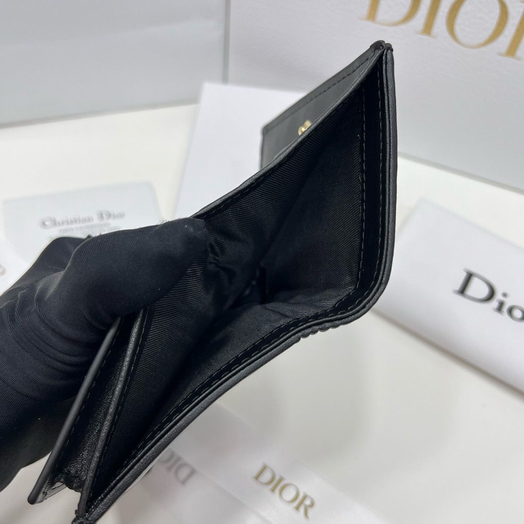 【本日限定】?Dior ミニ Lady Dior ウォレット 2387 ? 高級子羊革＆カンヌエージュデザイン[本日特価|新品未使用品]