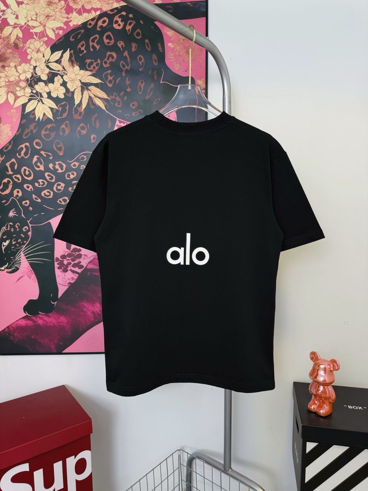 【今日特価】alo バーナウトレター T シャツ