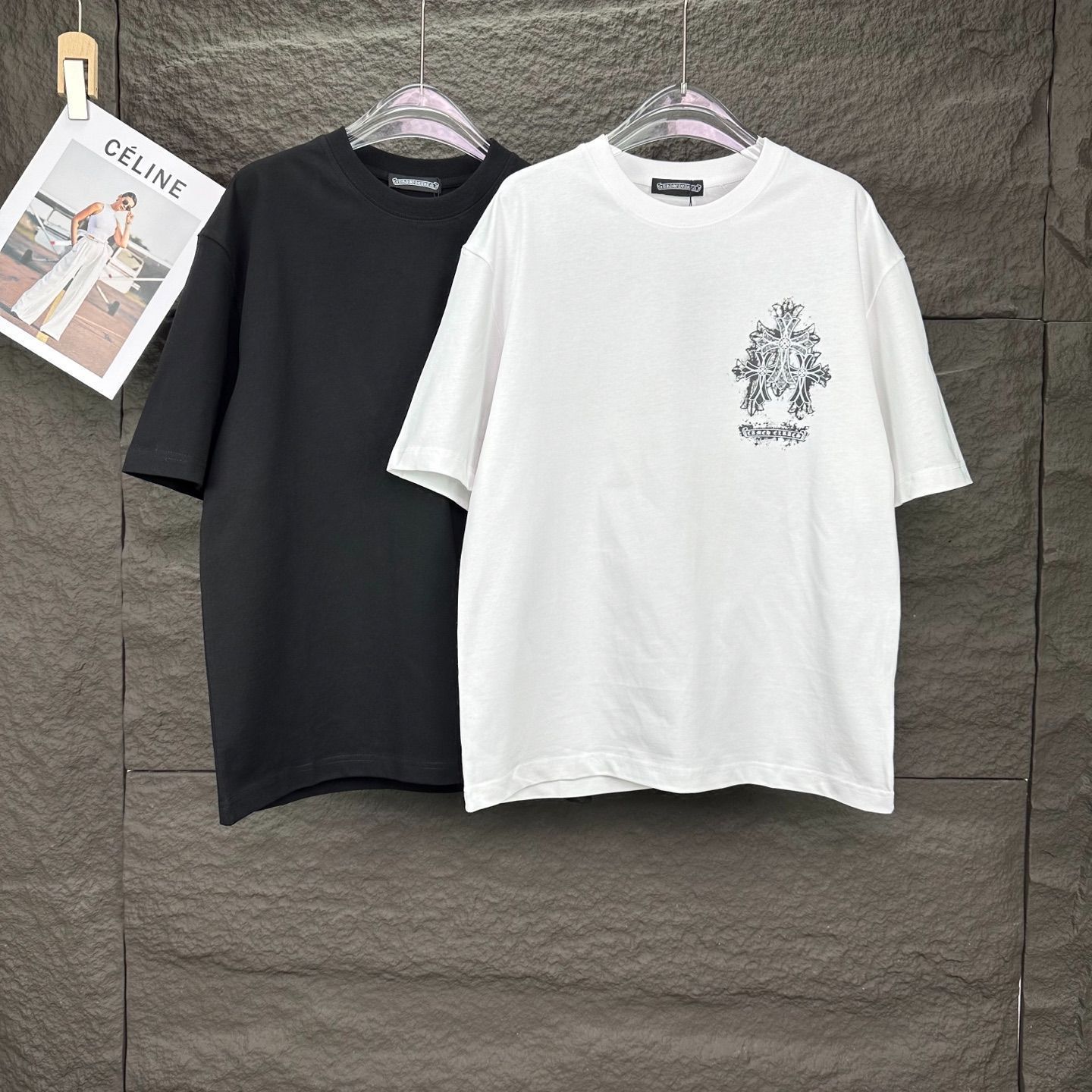 【今日特価】Chrome Hearts 十字架梵文 男女兼用 2025T シャツ