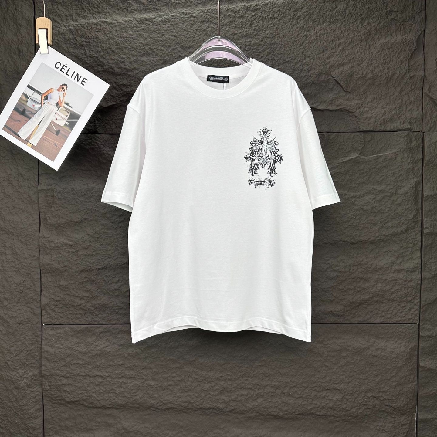 【今日特価】Chrome Hearts 十字架梵文 男女兼用 2025T シャツ