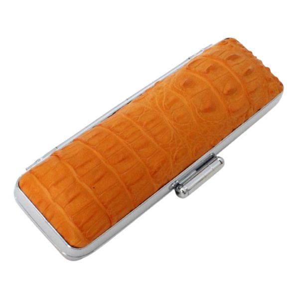 印鑑ケース 背ワニ 本革 18mm 朱肉付き 実印用 縦頭背ワニ デザイン 頭付き・尾ひれ付き 高級手作り仕様 日本製 16.5mm-18mmサイズ対応 ハンコケース 印鑑ケース 背ワニ 本革 18mm 朱肉付き 実印用 縦頭背ワニ デザイン 頭付き・尾ひれ付き 高級手作り仕様 日本製 16.5mm-18mmサイズ対応 ハンコケース