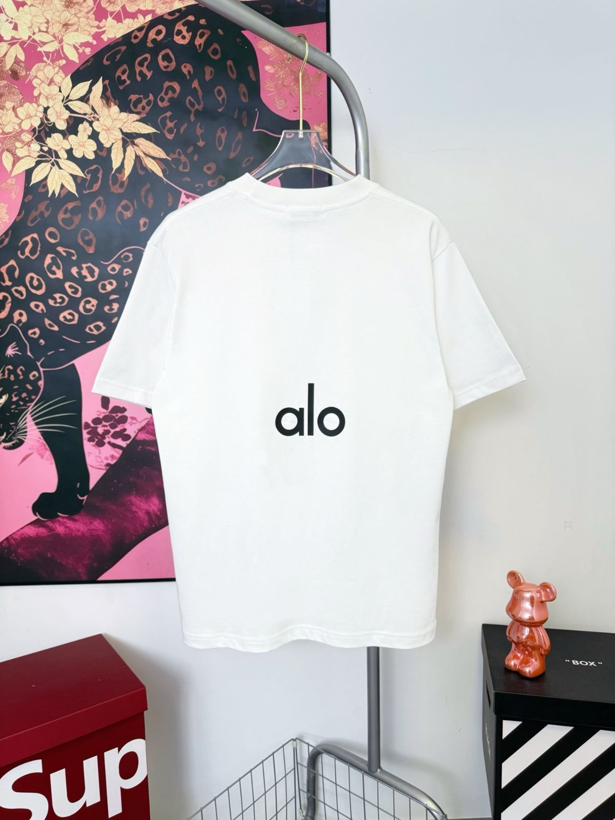 【今日特価】alo バーナウトレター T シャツ