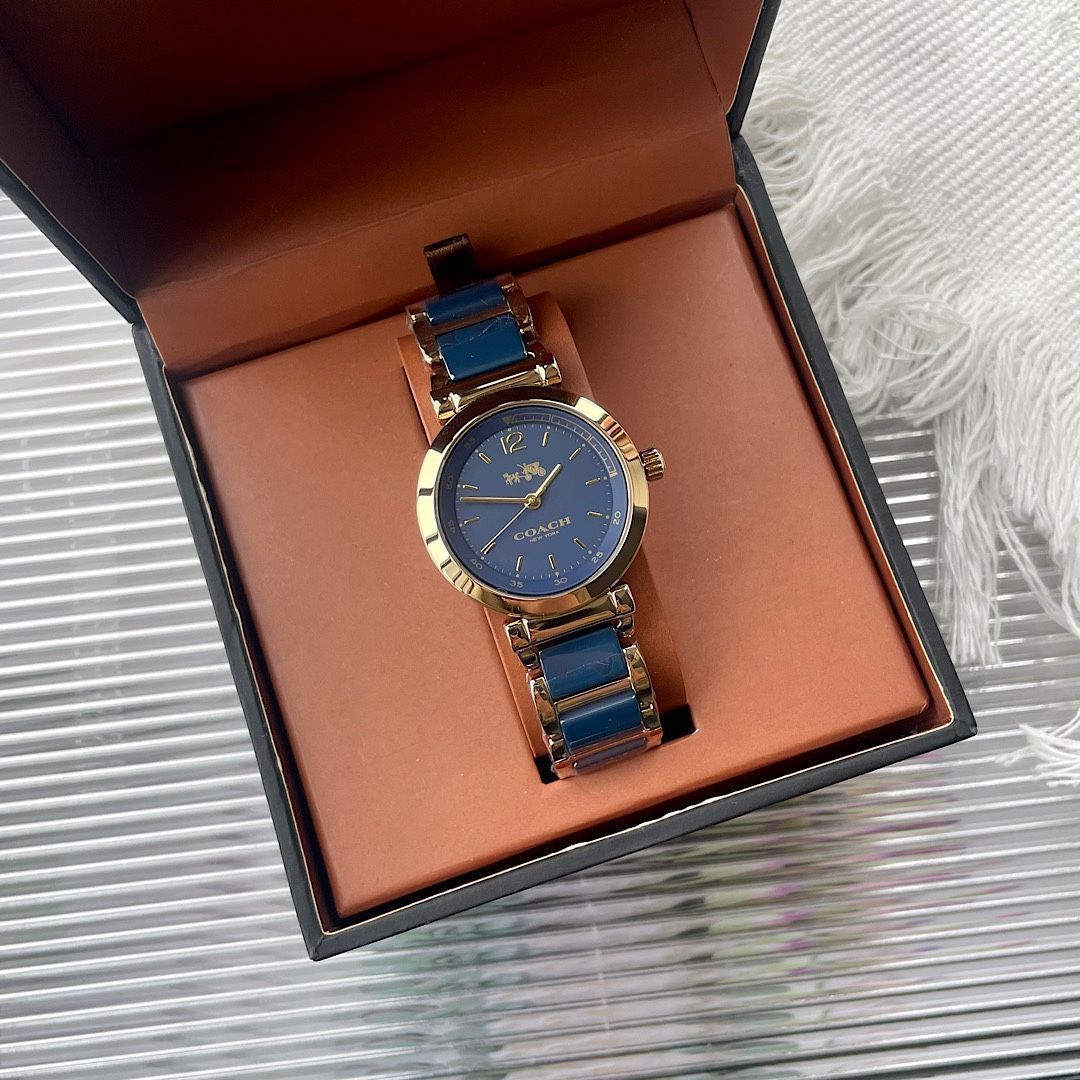 COACH コーチ レディース腕時計 30mm｜セラミックベルト×クオーツ｜本日限定特価新品未使用-WTO輸入5