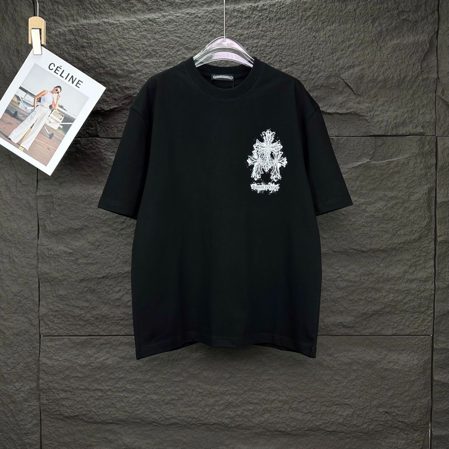 【今日特価】Chrome Hearts 十字架梵文 男女兼用 2025T シャツ
