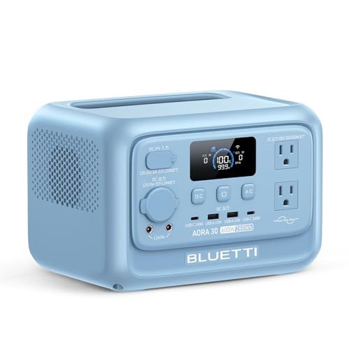 BLUETTI ポータブル電源 AORA30 V2 日本限定モデル 288Wh 軽量4.3kg リン酸鉄リチウム 10年長寿命 AC100V 定格出力600W 45分で80%まで急速充電 1500Wリフト機能 0.01秒UPS 30dB静音 7d5b65cf