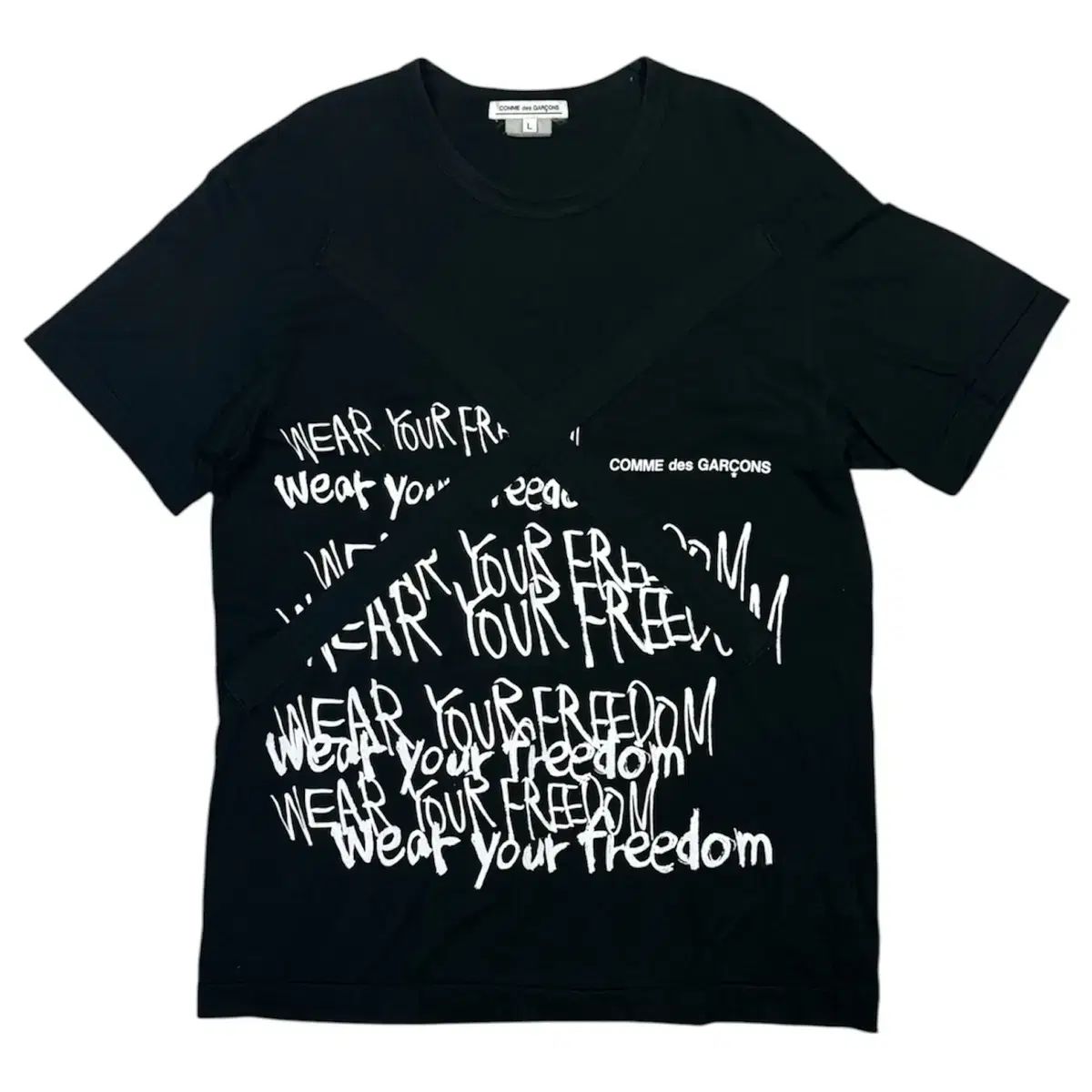 2019 コム・デ・ギャルソン あなたの自由を着る 半袖 Tシャツ 18,041円