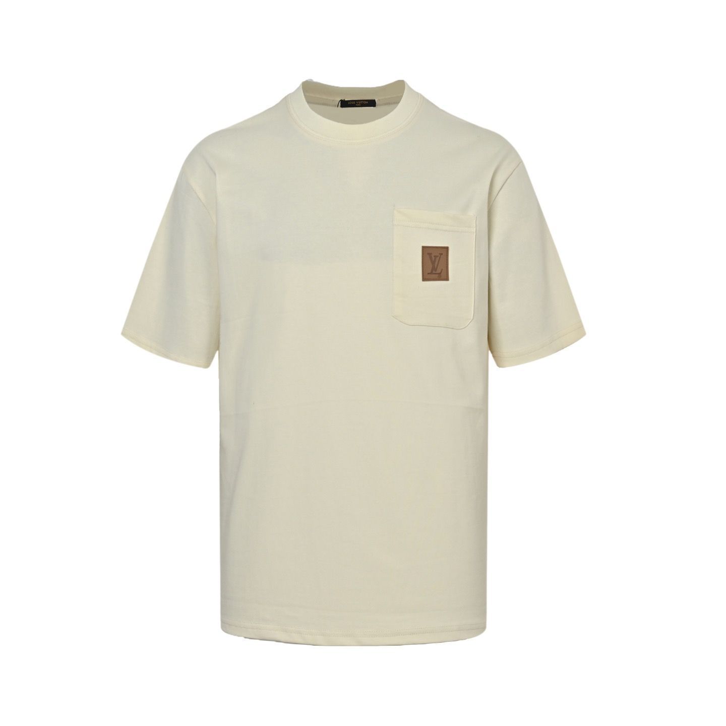 【今日特価】Louis Vuitton 25ss ポケットレザーロゴ T シャツ