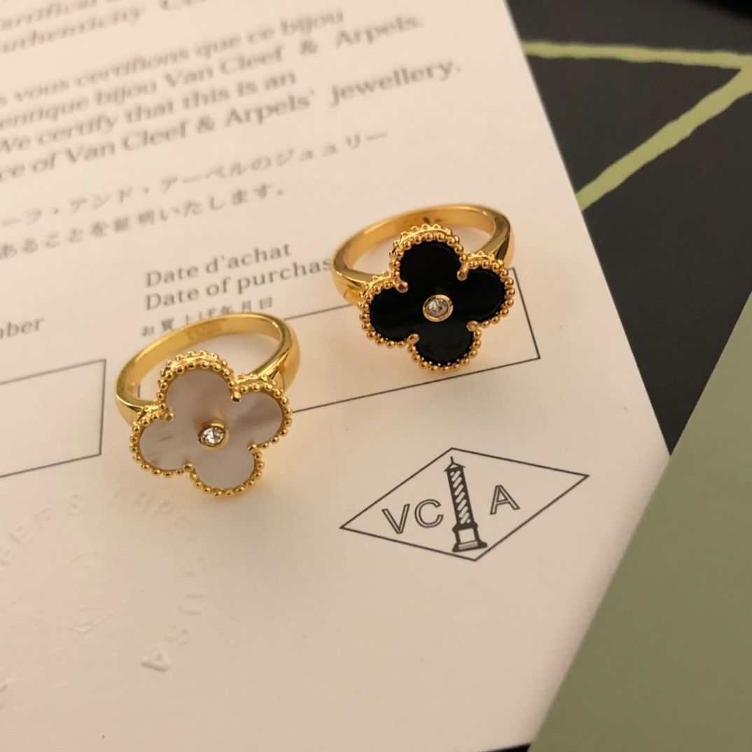 [Van Cleef & Arpels] アルハンブラ 四つ葉のクローバー リング | ヴァン クリーフ & アーペル レディースジュエリー｜本日限定特価｜新品未使用-WTO輸入1