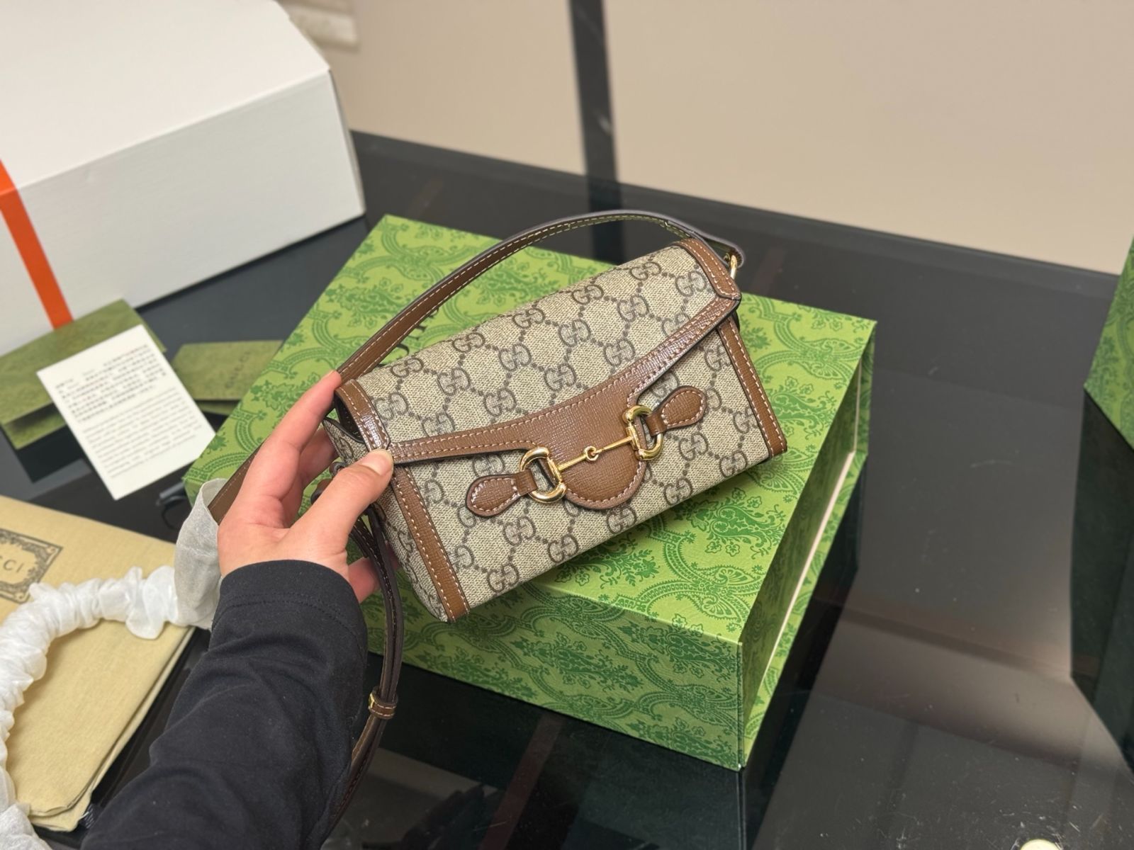 【今日特価】Gucci 1955 モバイルバッグ 18×12cm-WTO輸入