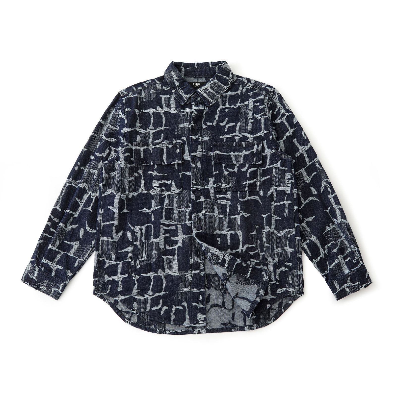【本日限定特価】Fendi 2024秋冬新作 FFモノグラム デニムジャケット メンズ＆レディース XS-L [本日特価|新品未使用品]