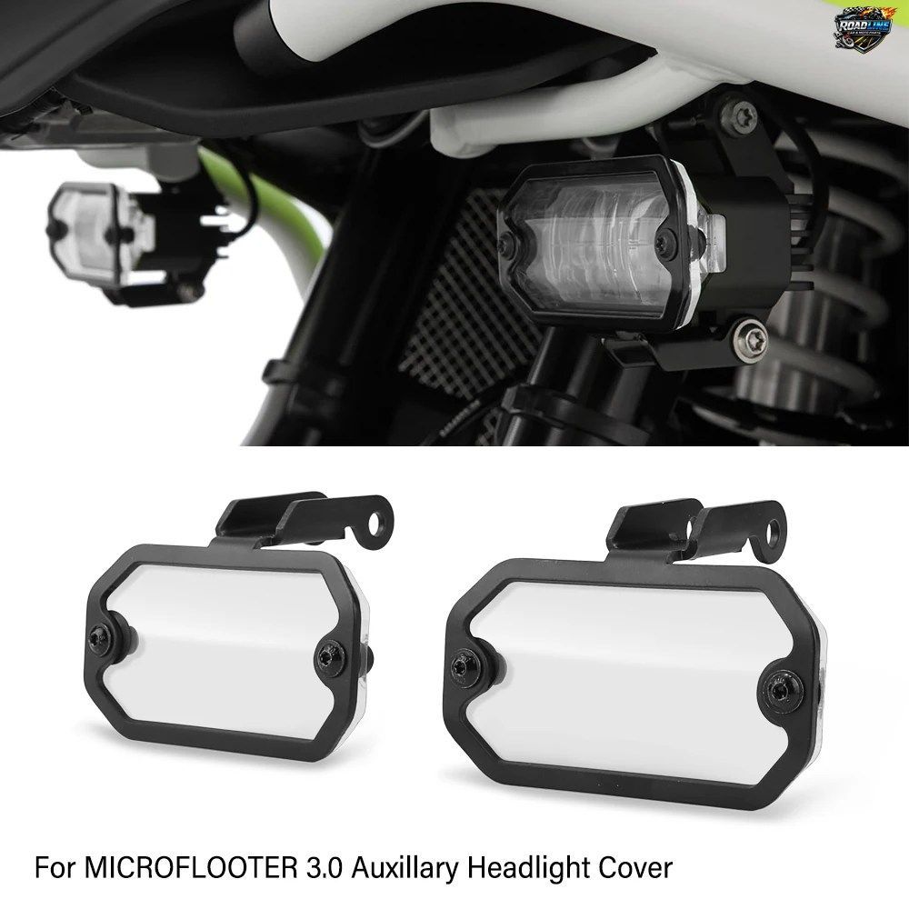 BMW R NINE T R NINET /5 / PURE / RACER / SCRAMBLER / URBAN G/S 用 MICROFLOOTER 3.0 LED 補助ヘッドライト フォグライト カバー