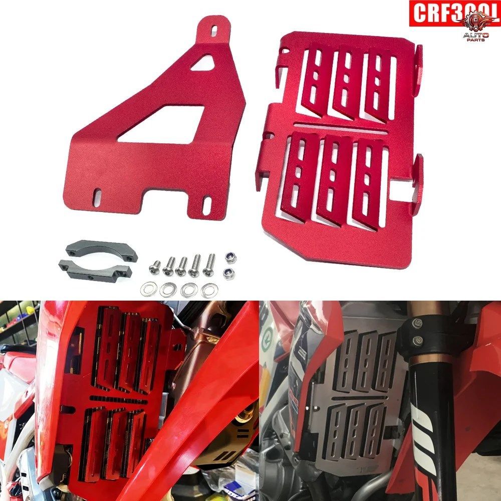 ホンダ CRF300L CRF 300 L 2021-2025 オートバイ用ラジエーターガードグリルウォータータンク保護クーラーカバープロテクター