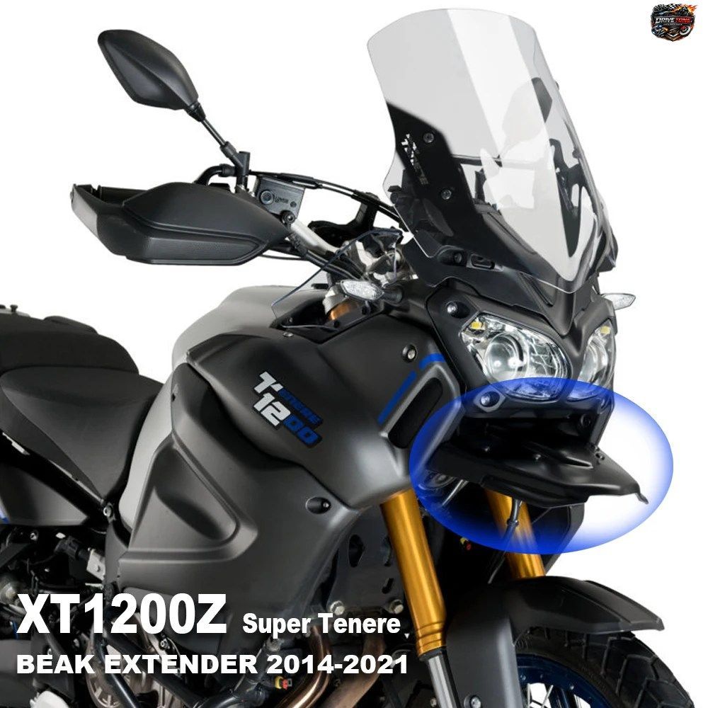 ヤマハ XT1200Z スーパーテネレ 1200 2014 - 18-2021 用モーターサイクルフロントビークノーズエクステンションホイールフェンダー