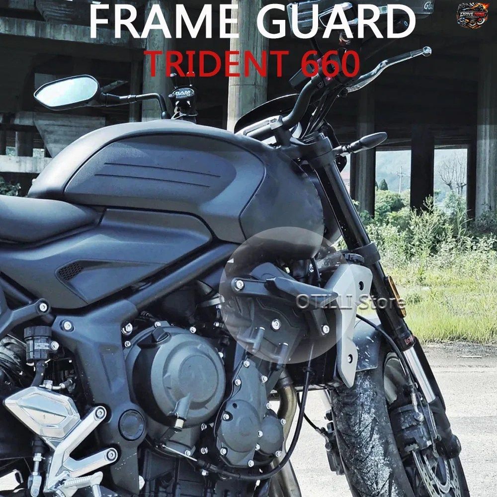 TRIDENT 660 2021-2022用 TRIDENT660用フレームスライダークラッシュプロテクターフェアリングガードクラッシュパッドプロテクションモータ
