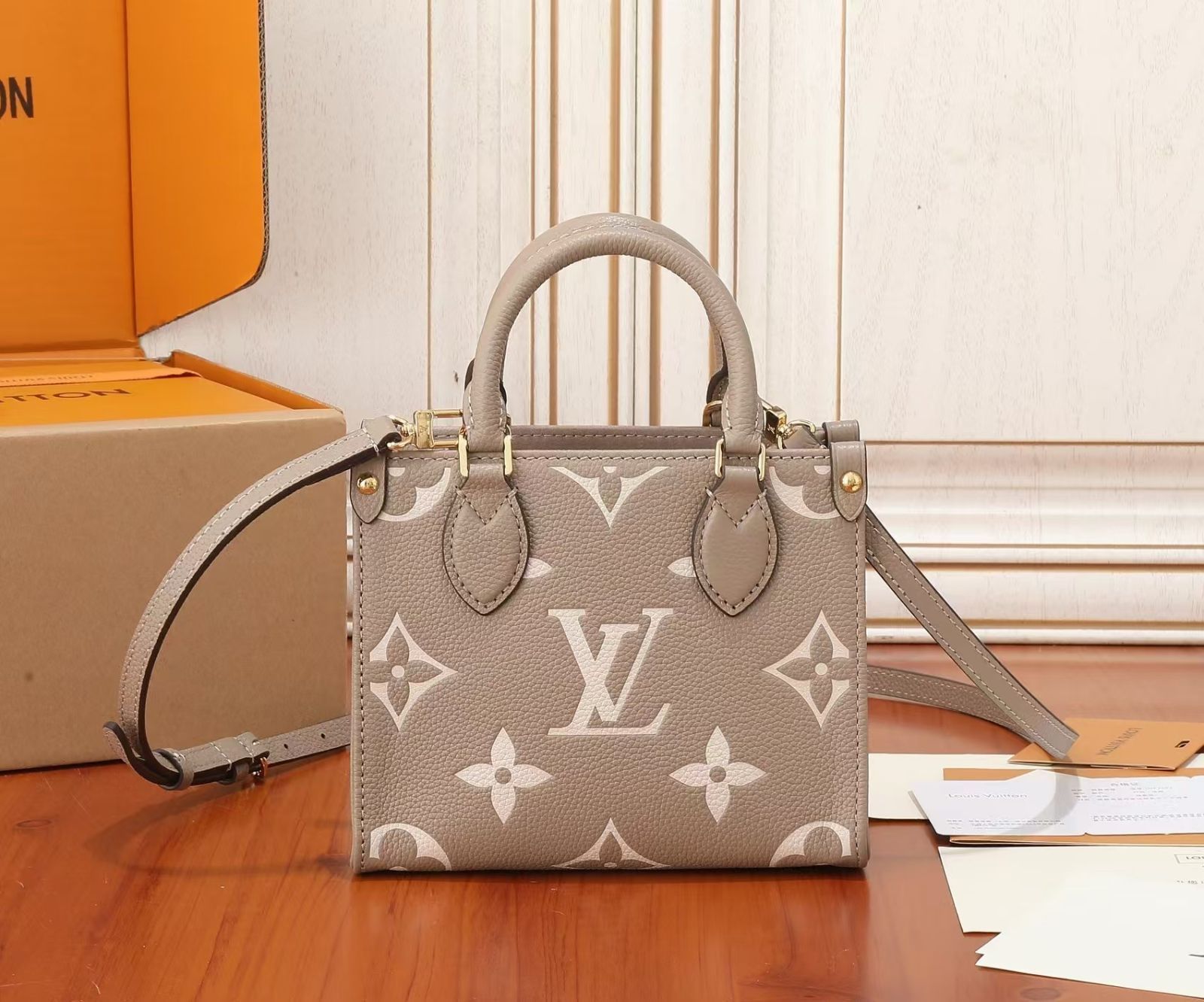 美品LOUIS VUITTON ルイヴィトン ショルダーバッグハンドバッグ古い花