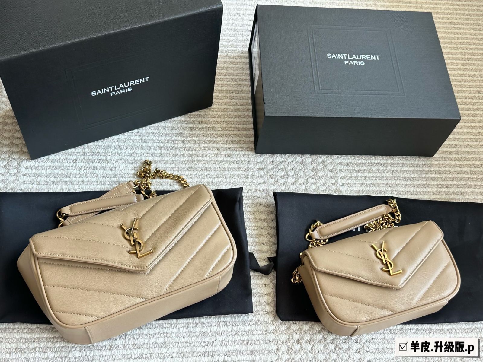 SAINT LAURENT 2025早春 ルルー ラムスキンバッグ ? シュプリームステッチ仕様 [本日特価|新品未使用品]ハンドバッグ