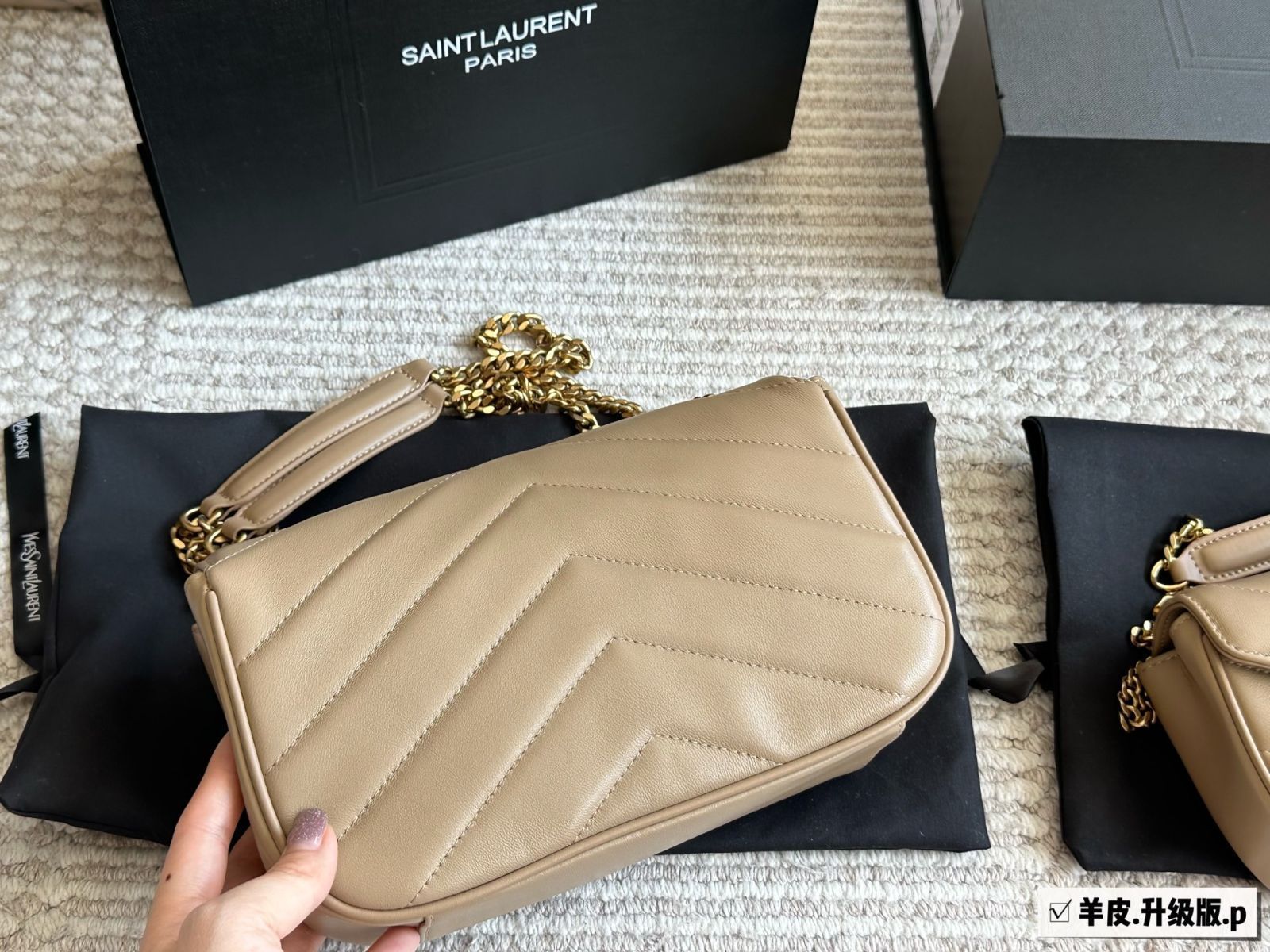 SAINT LAURENT 2025早春 ルルー ラムスキンバッグ ? シュプリームステッチ仕様 [本日特価|新品未使用品]