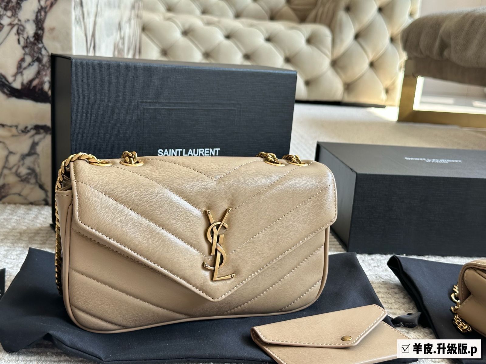 SAINT LAURENT 2025早春 ルルー ラムスキンバッグ ? シュプリームステッチ仕様 [本日特価|新品未使用品]