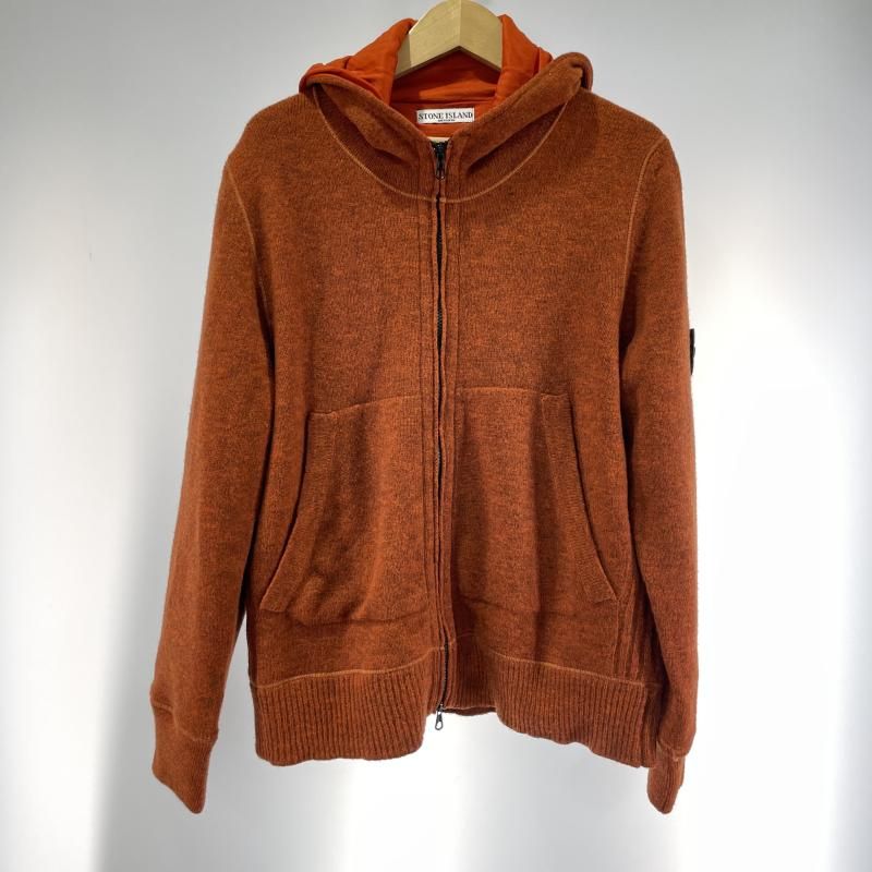 中古】90-00s STONE ISLAND ニットフーディージャケット サイズL