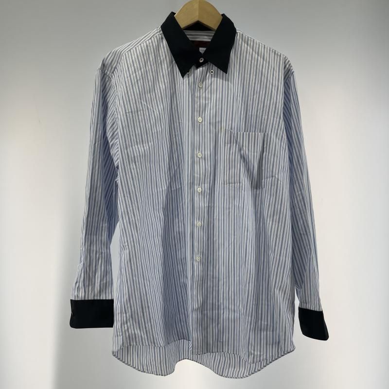 【中古】COMME des GARCONS HOMME DEUX ストライプシャツ サイズM DP-B013 コムデギャルソン オム ドゥ 切替シャツ[19]