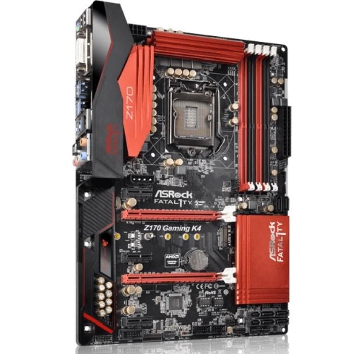 ASRock Fatal1ty Z170 Gaming K4 Intel Z170 LGA1151 DDR4-3866 64GB M.2 SATA Killer Gigabit